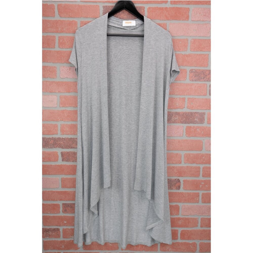 Grey Short Sleeve Duster - Size Small - Picture 8 of 10